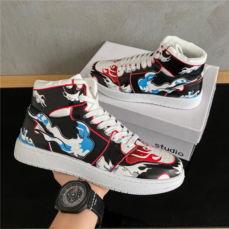 Monkey D. Luffy cosplay Unisex Casual  High-top  Shoes - ANIMEGEEKSS