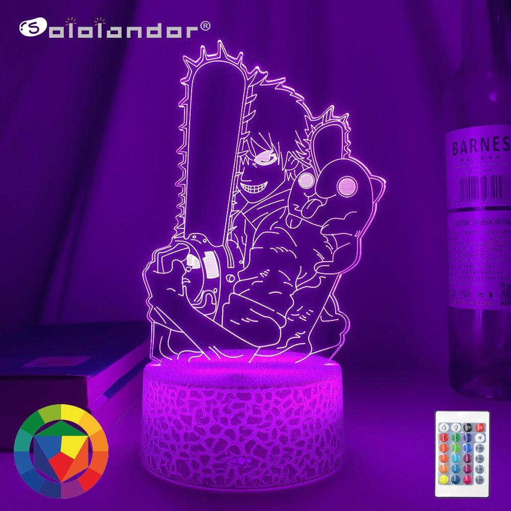 Chainsaw Man 2d Led Decoration Lamp - ANIMEGEEKSS