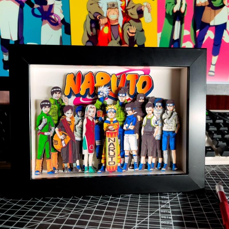 Naruto 3D Family Handmade Frame - ANIMEGEEKSS